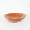 Figured arbutus bowl. 8-inch diametre by 2 inches deep. Made by Darawoodworks artisans Dave and Alison Roberts on Pender Island.