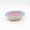Oval Soap Dish - pink and blue