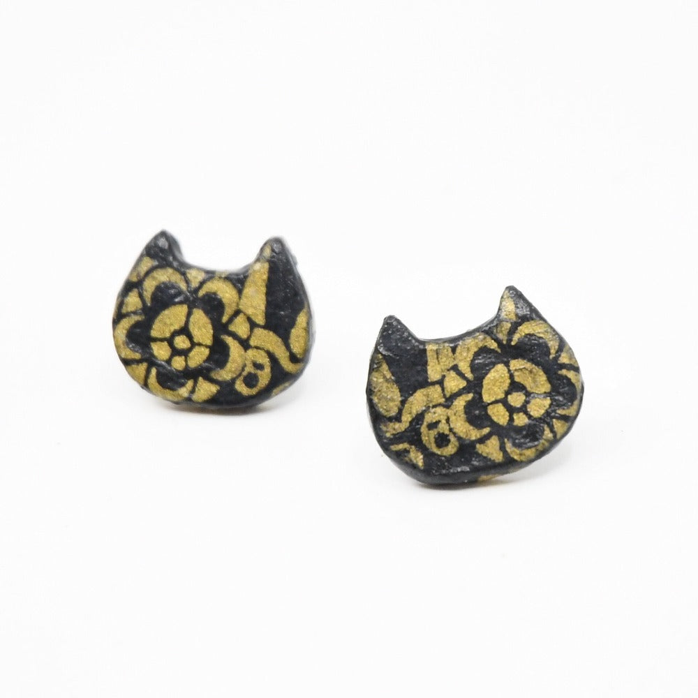 Cat Stud Earrings