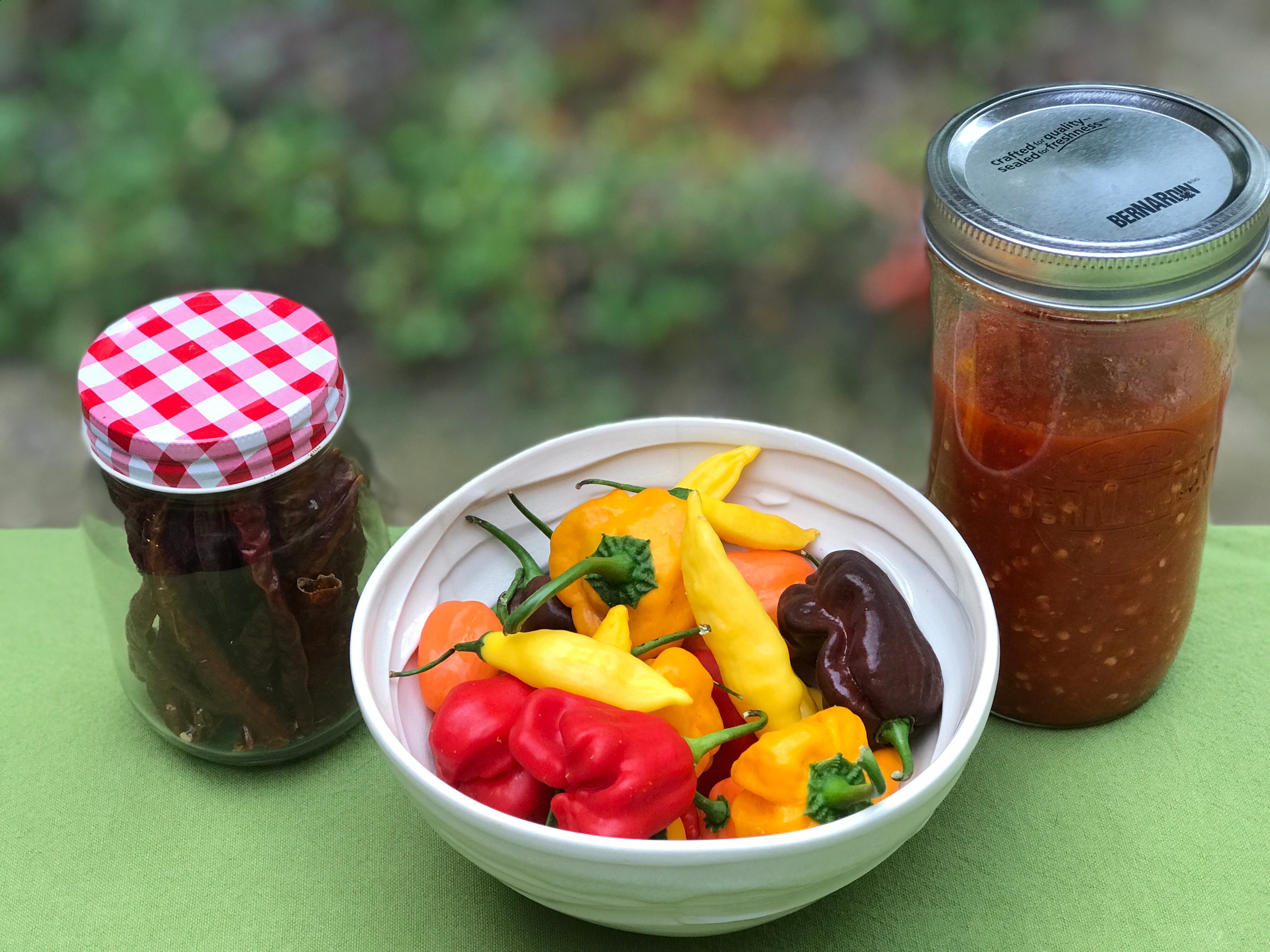 fresh, dried and fermented hot peppers