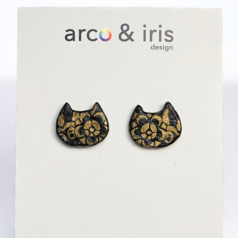 Cat Stud Earrings