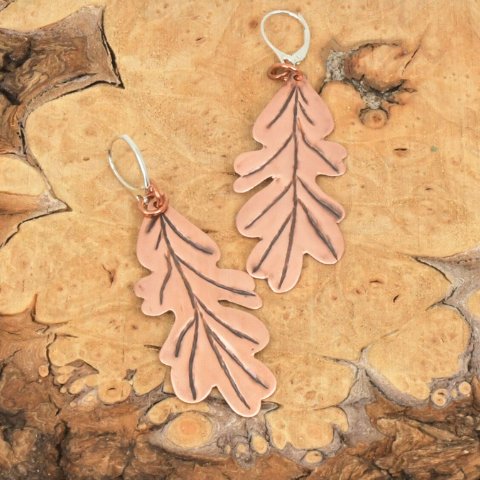 Oak Leaf Earrings