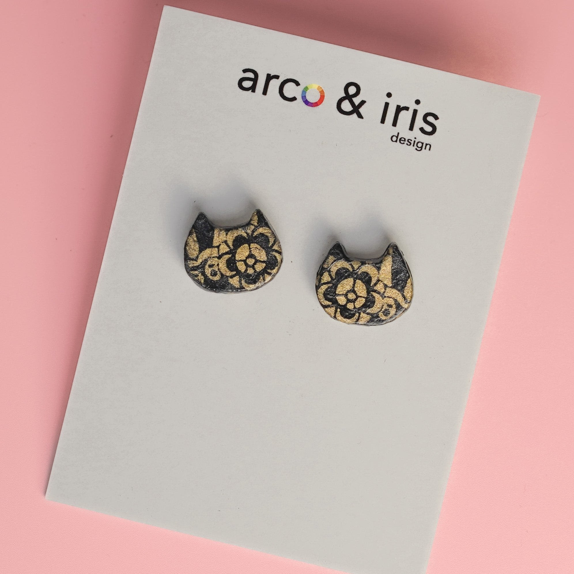 Cat Stud Earrings