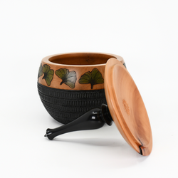Ginko Lidded Vessel