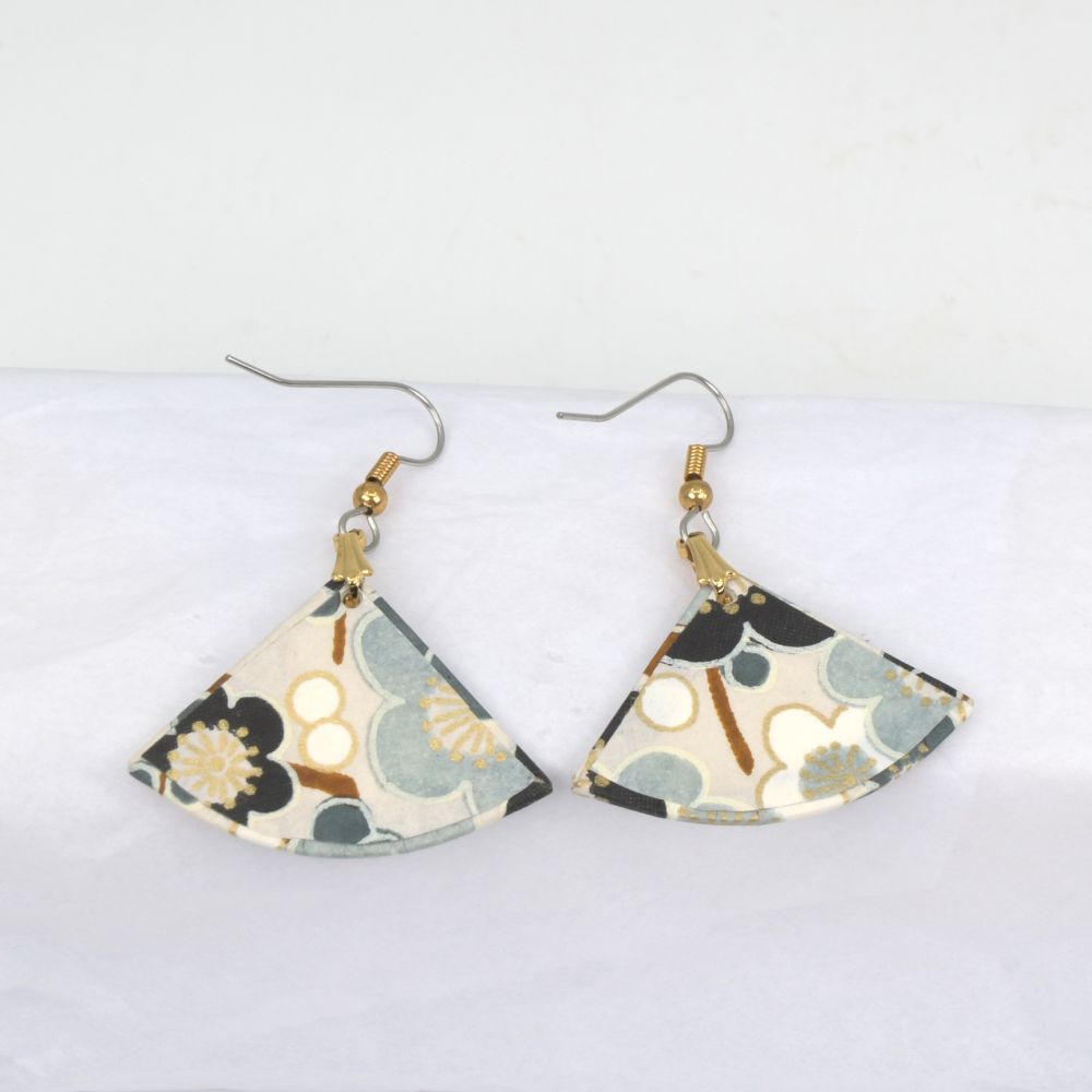 Feathered Fan Earrings