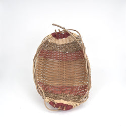 Ribbed Basket Bowl - Cranberry