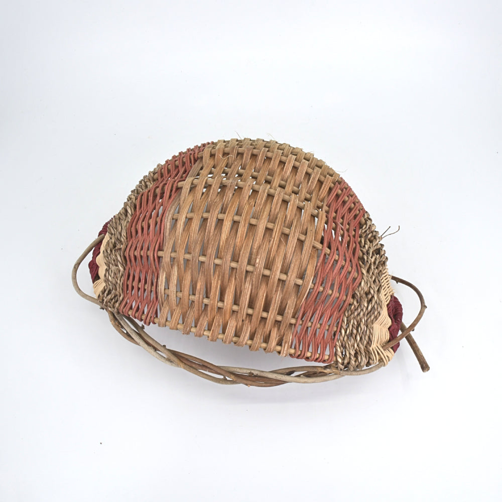 Ribbed Basket Bowl - Cranberry