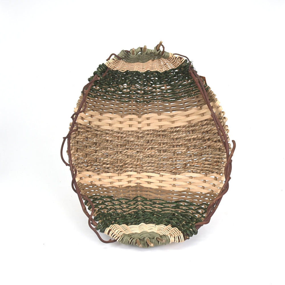 Ribbed Basket Bowl - Forest