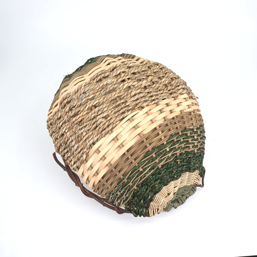 Ribbed Basket Bowl - Forest