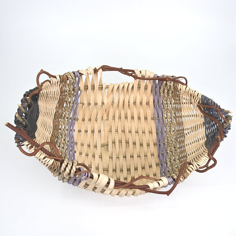 Ribbed Basket Bowl - Lavender