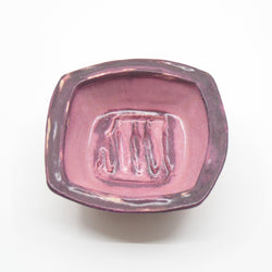 Square Soap Dish - pink/rhubarb