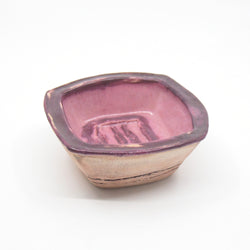 Square Soap Dish - pink/rhubarb
